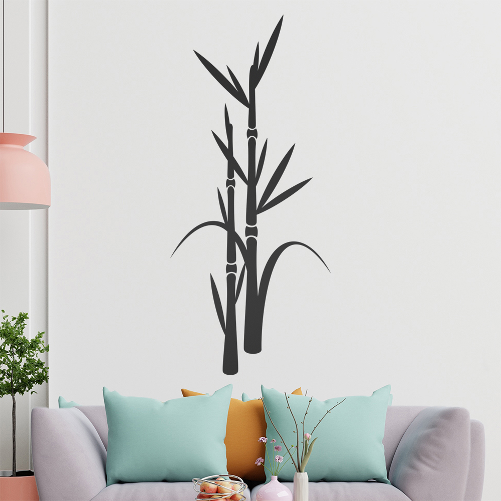 Bambus - Pflanze - Dekoration Wandtattoo Wandsticker Wandaufkleber G96